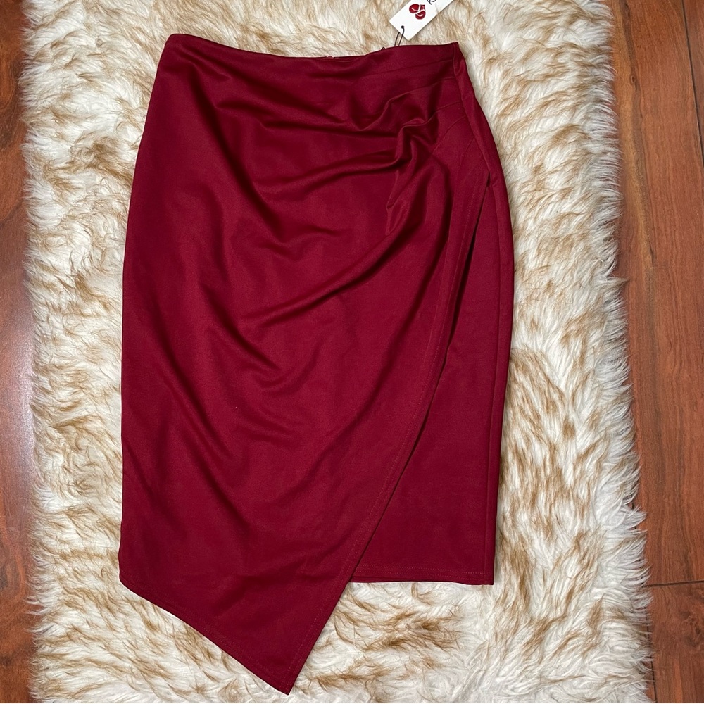 Kate Kasin petal hem pencil skirt